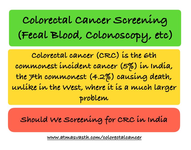 Colorectal Cancer Screening - Is it of any Use in India?