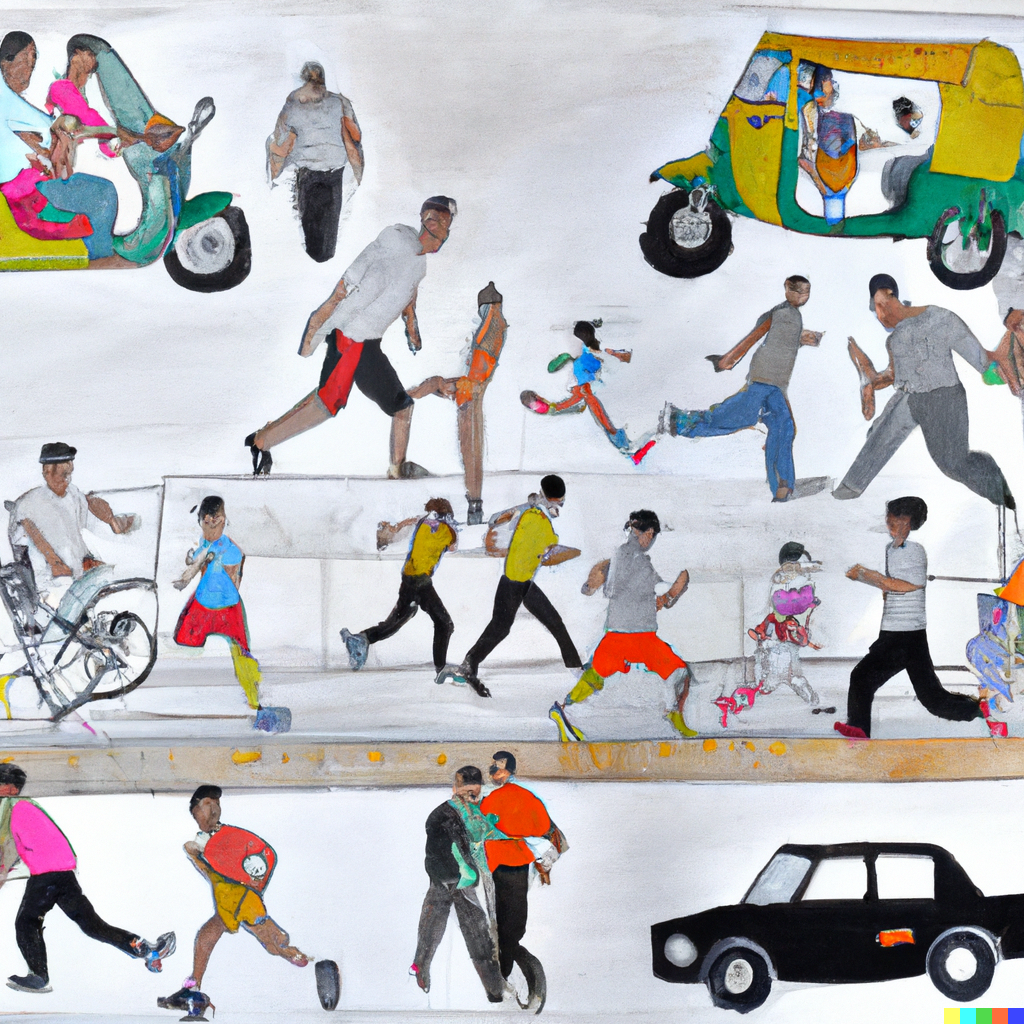 Running Safely on Indian Roads - Run Facing the Traffic