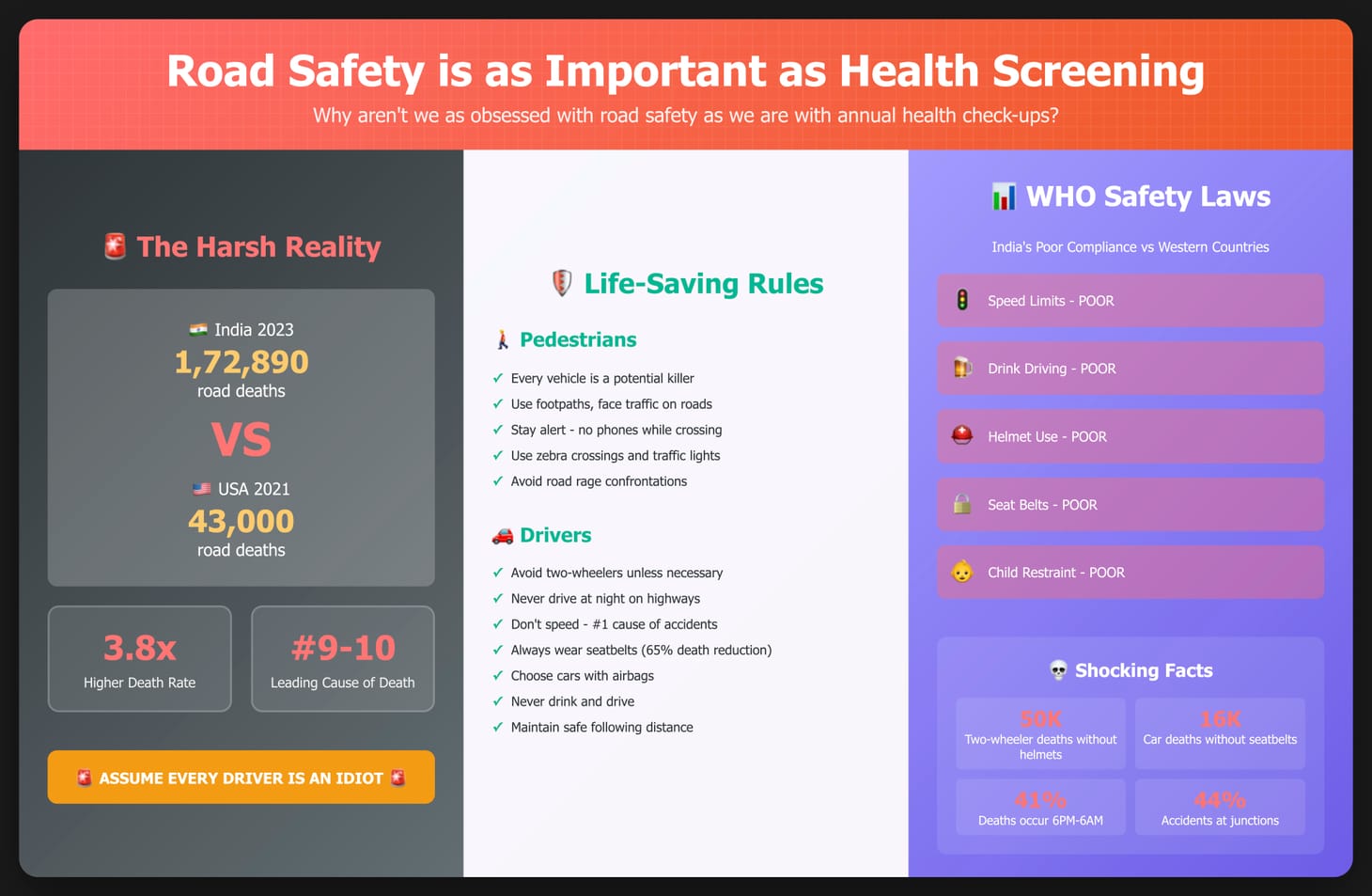 Being Safe on the Roads is As Important as Screening for Cancer
